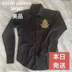 ⭐︎本日発送⭐︎美品 ラルフローレンSport 黒 長袖シャツ ブラウス