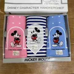 三恵（株）　ディズニーハンカチセット（箱なし、中身のみ）
