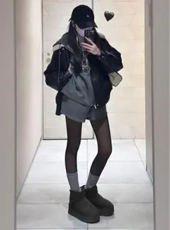 厚底ムートンブーツ[fa049]