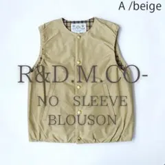 【新品，未使用45%off✨】R&D.M.CO-ノースリーブブルゾン ベージュ