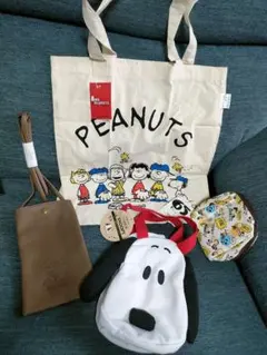 すべて新品未使用♡PEANUTS スヌーピー トートバッグなど４点セット