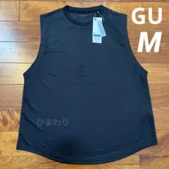 No.5249 GU ジーユー タンクトップ ブラック Mのサムネイル
