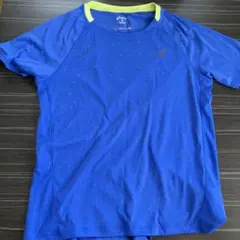 ASICS ブルー ランニングトップ