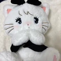 mikko characters ブラックリボン　BIGぬいぐるみ　ムース