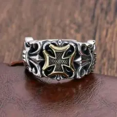 ★メキシカン❗ヴィンテージデクロス彫刻アメリカン★シルバー❗フリーサイズ【新品】