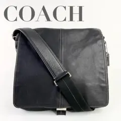 ＣＯＡＣＨ コーチ　ショルダーバッグ　メッセンジャーバッグ　黒　レザー　本革