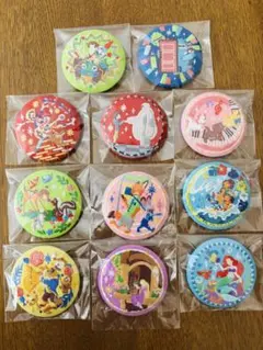 ディズニー刺繍缶バッジ２　ズートピア　リメンバーミー　美女と野獣　ラプンツェル他