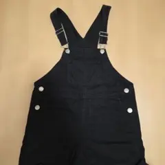 オーバーオール　150センチ黒