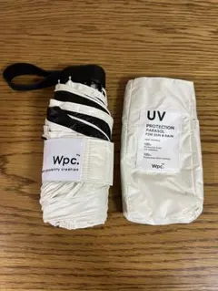 Wpc. 折りたたみ傘 UVカット ホワイト