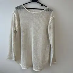 CIAOPANIC メッシュ 長袖Tシャツ ホワイトのサムネイル