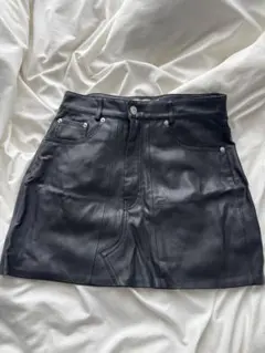 ZARA ブラック タイトスカート 合成皮革