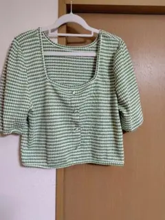 レディース 半袖クロップドトップス　サイズ/L