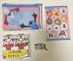 スシロー×スンスン クリアポーチ&シール ピンク