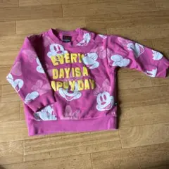 ミニーマウス トレーナー ピンク 90cm