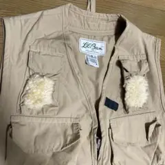 70s80s?ビンテージ LL BEAN フィッシングベスト 筆記体タグ M