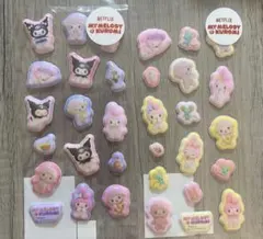 新品　サンリオ Netflix ぷっくりシール マイメロディ＆クロミ 2種セット