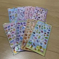 Yボンボンドロップ風シール　立体シール　3Dシール ぷくぷくシール 8枚