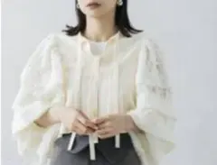 nudevintagexJOURNALSTANDARDジャカードスリーブカーディ