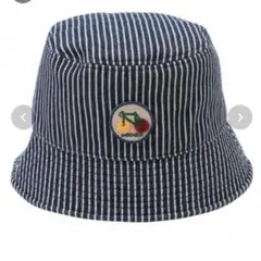 【新品未使用】モイモルン　デニム生地 ストライプ バケハ48