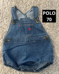 POLO Baby ポロ　70 ベビー服　ロンパース サロペット　デニムのサムネイル