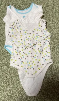 まとめ売り！80センチ長袖キルトボディスーツ　ロンパース　暖かい　星柄