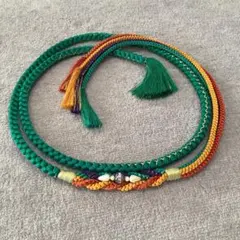 パール・ラインストーン付き　帯締め　成人式の振袖用