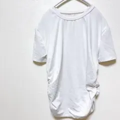 7-49 ホワイト ルーズフィット Tシャツ 半そで 半袖 白