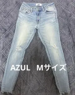 AZUL by MOUSSY ダメージスキニーデニム