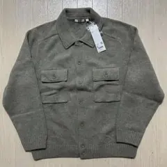 ユニクロ 完売品 ラムニットジャケット XL Green 新品タグ付 - メルカリ