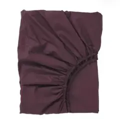 IKEA ウルヴィーデ ボックスシーツ ダークレッド 90x200x26