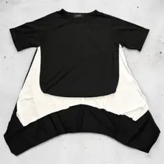 レア 美品 GGD レイヤード 変形 カットソー バイカラー 日本製 Tシャツのサムネイル
