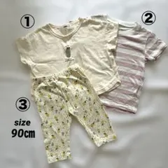 UNIQLO 無印　Tシャツ　レギンス　半袖　3点セット　90㎝　キッズ