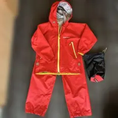 A*i様 【mont-bell】レインスーツ(上下セット) レッド　120cm