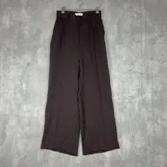 RIM.ARK リムアーク　パンツ　ブラウン　ワイド　センタープレス