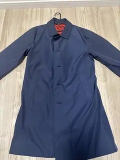 adidas ステンカラーコート ネイビー