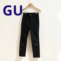 GU ジーユー レディース ハイウエスト ストレートジーンズ M 黒 1回着用