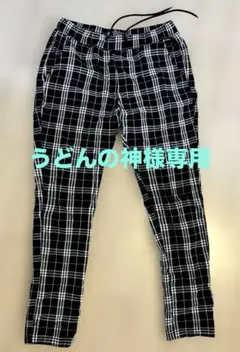 RTEG スキニーパンツ ブラックチェック　Lサイズ