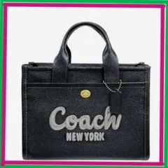 ✨中古品✨COACH カーゴトートバッグ 26ブラック 長財布の2点セット