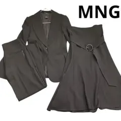 MNG MANGO ジャケット フレアスカート フレアパンツ3点セット