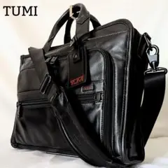 良品◎TUMI 2wayビジネスバッグ 96110DH ナパレザー A4可 黒