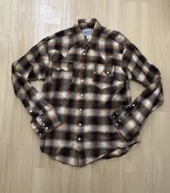 Rockmount Ranch Wearブラウンチェックシャツ80’s USA製のサムネイル