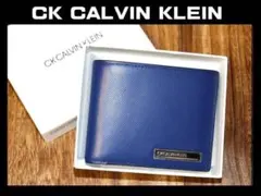 新品 CK CALVIN KLEIN キップレザー 牛革 二つ折り財布 Ⓗのサムネイル