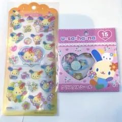 正規品ウサハナ　ドロップジェリーシール　クリスタルシール　2枚セット　おはじき
