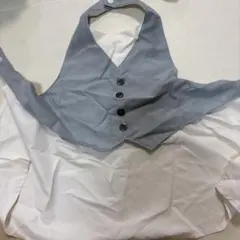 MARLMARL ボタン付きグレーエプロンスタイル