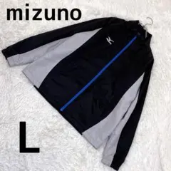 美品 mizuno ミズノ ウインドブレーカー ナイロンジャケット 裏起毛 L
