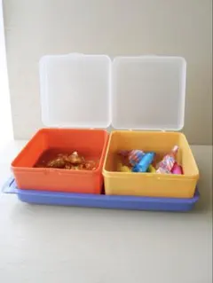 Vintage Colorful Storage Container