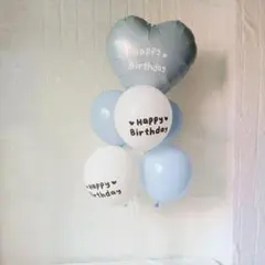 ステッカー付風船セット　誕生日飾り風船セットHAPPY BIRTHDAY　100