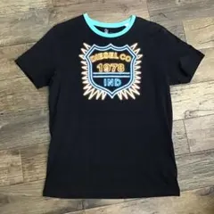 や*ん様 DIESEL　ディーゼル　Tシャツ　L　半袖　ブラック　1978　アメ