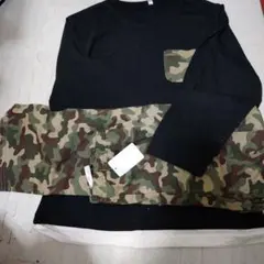 新品タグ付き　しまむら　１５０センチ　長袖長ズボンのサムネイル