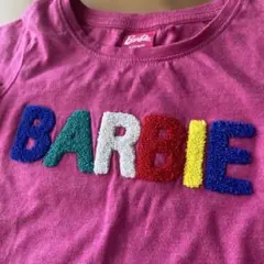 next Barbie 半袖Tシャツ ピンク サガラ刺繍 ロゴT ロールアップのサムネイル